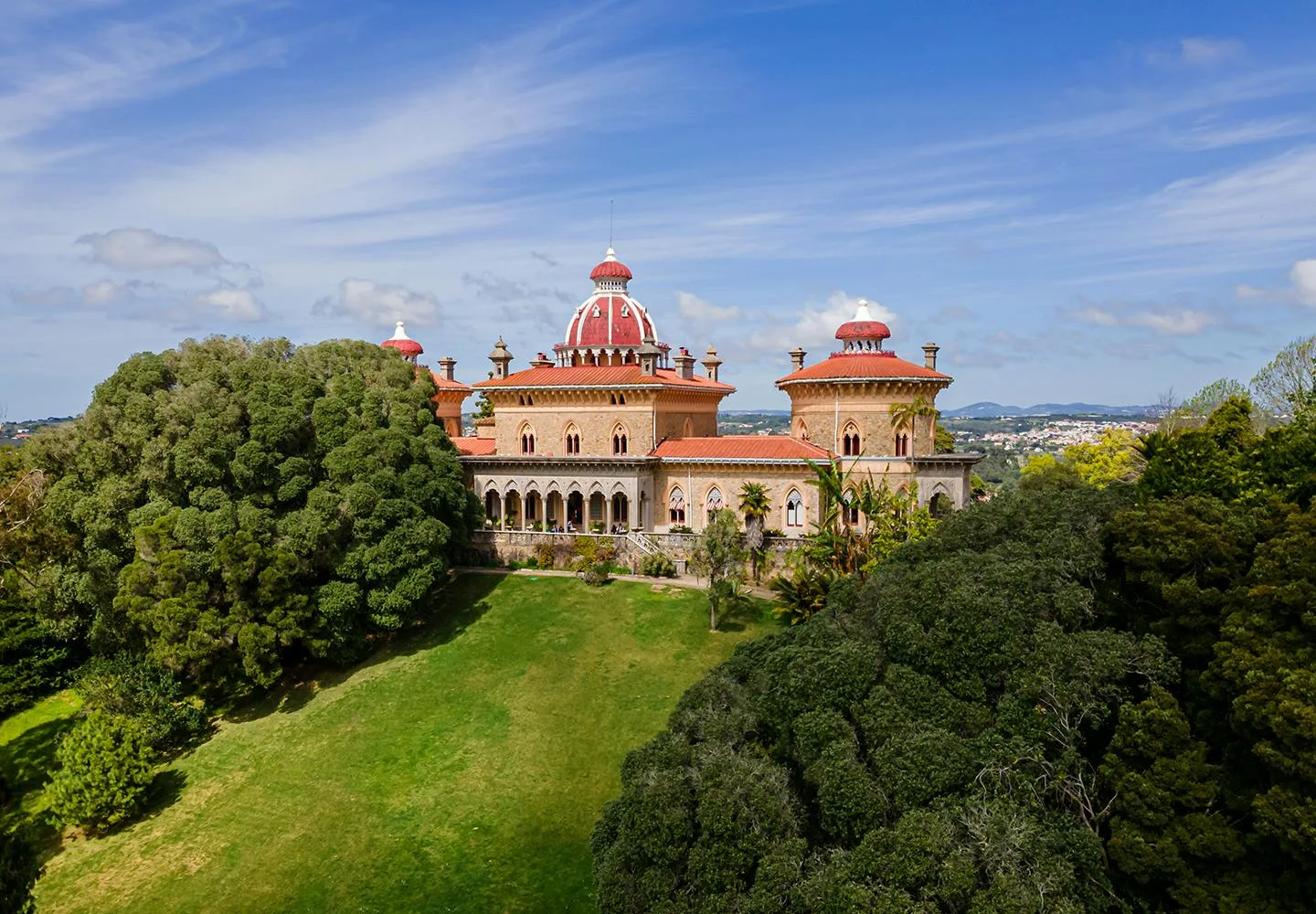 Monserrate Palace surrounded by gardens